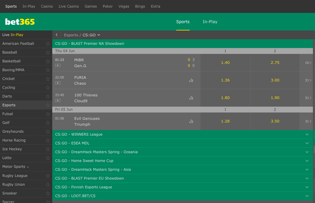 csgo bet365